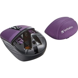 Verbatim 70707 , Wireless Mini Travel Mouse, Commuter Series, Purple