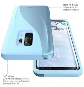 I G-S9P-LUNA-BLUE Not A Clunky Case, Slim Two Piece