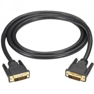 Black DVI-I-DL-002M Dvi-i Dual-link Cable Male To Male 2-m 6.5 Ft.