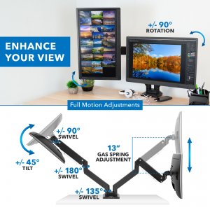 Relaunch MI-4772 Dual Monitor Mount