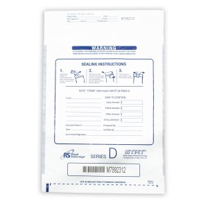 Royal RMTE-1216DW Tamper Evident Cash Bags-white