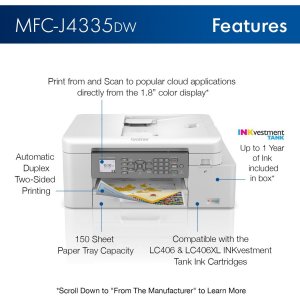 Original Brother MFC-J4335DW Inkvestment Tank Mfc-j4335dw Inkjet Multi