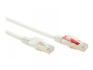 Black C6APC80S-WH-07 Gigatrue 3 Cat6a Patch Cord White 7ft