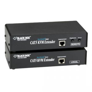 Black ACU1028A Servswitch Brand Cat5 Kvm Extender With