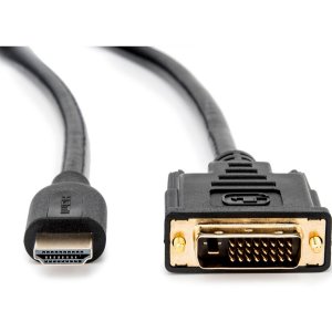 Rocstor Y10C263-B1 Hmdi To Dvi Cable Mm - Hdmi Male To Dvi-d 24+1 Male