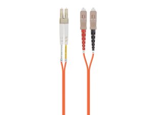 Monoprice 38235 Om1 Fiber Optic Cable -lcupc-scupc_ Multi Mode_ Duplex