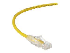 Black C6APC28-YL-04 Slim-net Cat6a 28-awg 500-mhz Stranded Ethernet Pa