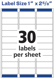 Avery 8160 Avery Easy Peel Address Labels Inkjet (1 X 2 58) (white) (3