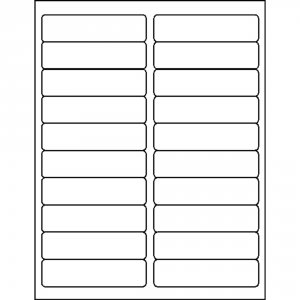 Maco ML2000 1 X 4 Laserinkjet White Address Labels (20 Labelssheet) (1