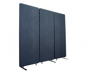 Luxor RCLM7266ZSB Reclaim Acoustic Room Dividers - 3 Pack In Starlight