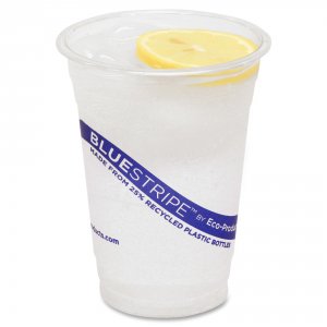 Ecoproducts ECO EPCR16P Eco-products Bluestripe Cold Cups - 16 Fl Oz -