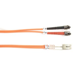 Black FO625-002M-STLC Fiber Patch Cable 2m Mm 62.5 St To Lc