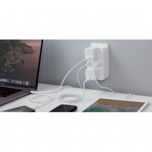 Belkin WCZ001DQWH Usb-c Pd Wall Plt 68w 2x Ac Wh