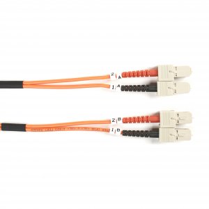 Black FO625-003M-SCSC Fiber Patch Cable 3m Mm 62.5 Sc To Sc