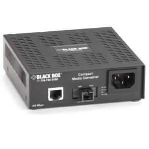 Black LHC5129A-R3 Single-strand Fiber Media Converter, 100