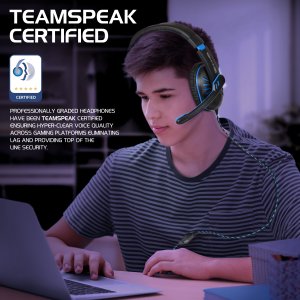 Generic ENGXH50100BLWS Gaming Headset With Rotating Mic (blue)