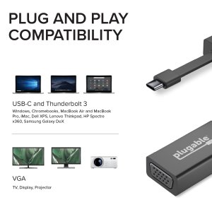 Plugable USBC-TVGA Plugable Usb C To Vga Adapter