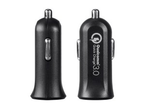 Monoprice 21675 Obsidian Speed Usb Car Charger_ 1-port_ Qc Output For 