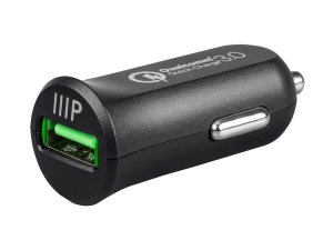 Monoprice 21675 Obsidian Speed Usb Car Charger_ 1-port_ Qc Output For 