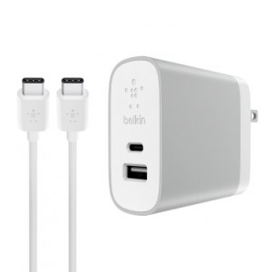 Belkin F7U022dq06-SLV Usb C And A Charger And Cable