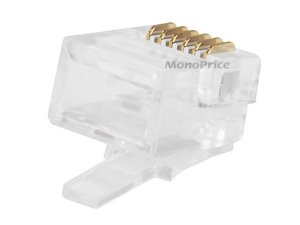 Monoprice 7270 Rj12 6p6c Plug Flat Stranded 50pcsbag