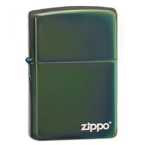 Zippo 28129ZL Chameleon Engraved Logo Lighter - Unique Color Shift