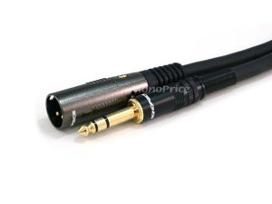 Monoprice USS 4760 Xlr M To 14in Trs M 16awg Cable3ft