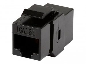 Monoprice 7285 8p8c Rj45 Cat5e Inline Coupler Type Keystone Jack_ Blac