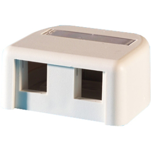 C2g KSSMB2 Fog White Surface Mount Box 2 Keystones