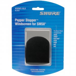 Shure A58WS-BLK Black Foam Windscreen For All