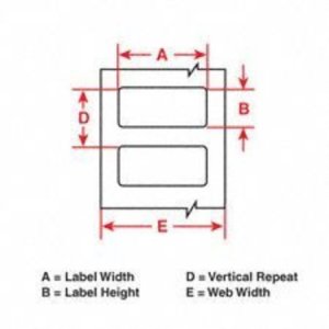 Brady THT-17-483-3 Label, 1 In H X 2 In W