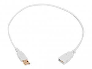 Monoprice 8604 Usb 2.0 A M To A F Cable 1.5ft - White