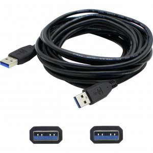 Addon USB3EXTAB1 1ft Usb 3.0 (a) Male To Usb 3.0 (b) Male Black Extens