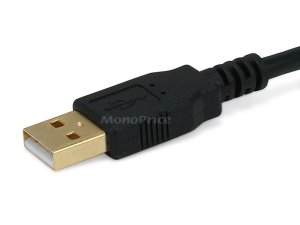 Monoprice 5447 Usb 2.0 A Male To Mini-b 5pin Male 3ft