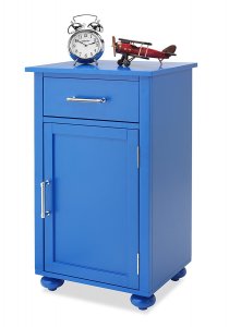 Whitmor DH64277937BLUBB Sngl Door Storage Cabnt Blue