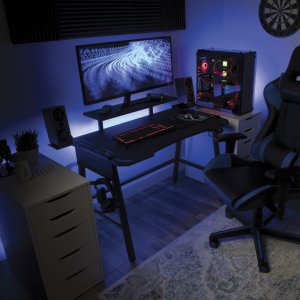 Ofm RSP-3010-BLU Respawn Height Adjust Gaming Desk Blu