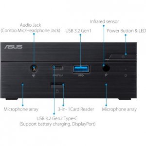 Asus PN51-E1-BB3000XFD Sy Pn51-e1-bb3000xfd Mini Pc Ryzen3 5300u 64gb 