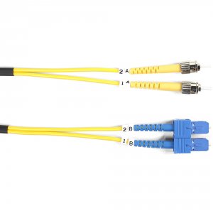 Black FOSM-001M-STSC Black Box Fiber Optic Duplex Patch Network Cable 