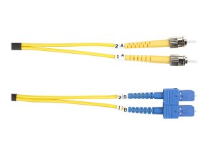 Black FOSM-001M-STSC Black Box Fiber Optic Duplex Patch Network Cable 