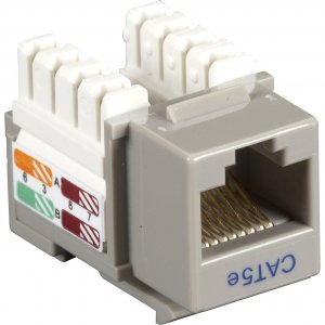 Black CAT5EJ-GY Connect Cat5e Rj-45 Keystone Jack