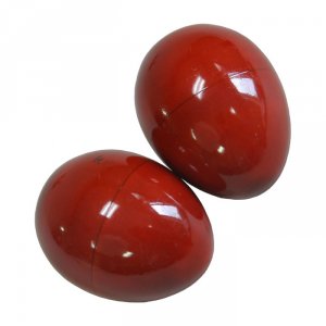 X8 X8-EGG-SHK-RD Red Wooden Egg Shakers - Pair