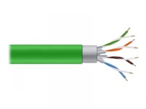 Black C6ABC50S-STR-GN-1000 Cat6a Bulk Cable Stranded Sftp 650mhz Cm Pv