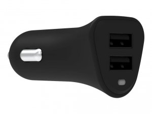 Griffin GP-108-BLK Powerjolt Dual Universal Usb-a 12w Car Charger - Bl