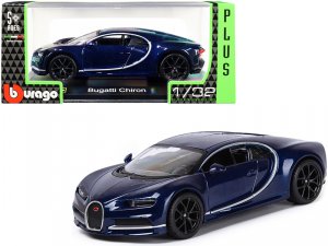 Bburago 42025bl Bugatti Chiron Dark Blue Metallic \plus\ Series 132 Di