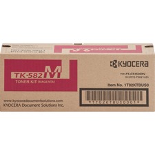 Original Kyocera TK582M Tk-582m Toner Cartridge - Laser - 2800 Pages -