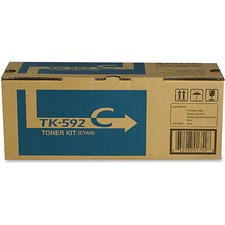 Original Kyocera TK592C Tk-592c Cyan Toner For Use In Fsc2026mfp Fsc21