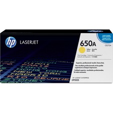 Original Hp CE272A Hp 650a () Toner Cartridge - Single Pack - Laser - 