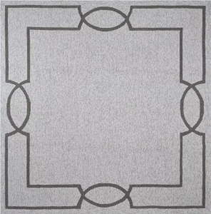 Homeroots.co 354106 7' Square   Uv Treated Polypropylene Oatmeal Area 