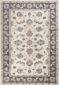 Homeroots.co 354047 5' X 7' Polypropylene Ivory Or Grey Area Rug