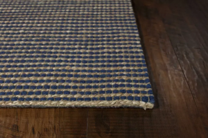 Homeroots.co 375060 96 X 126 Blue Wool Or Jute Rug